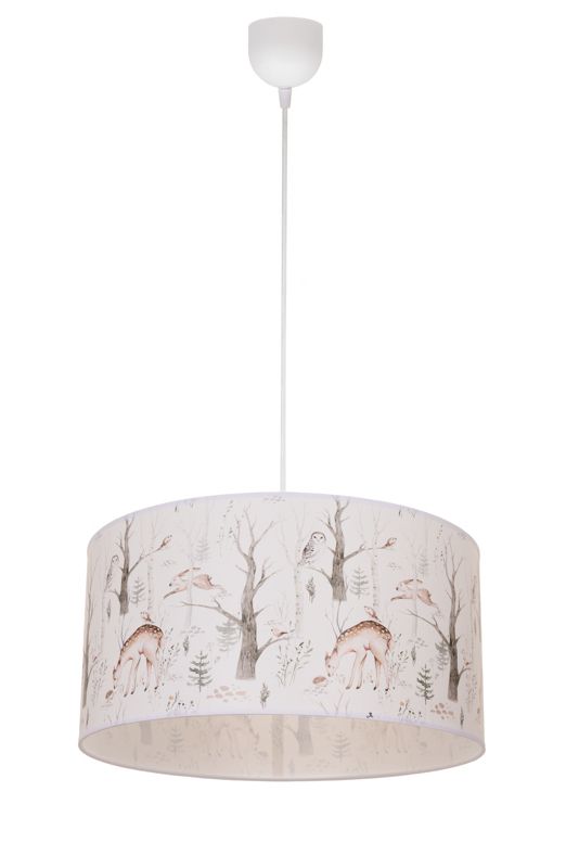 Lampa dziecięca sufitowa wisząca KIDS W LESIE HEXE 1 x 60W E27 biały H0948 1 szt.