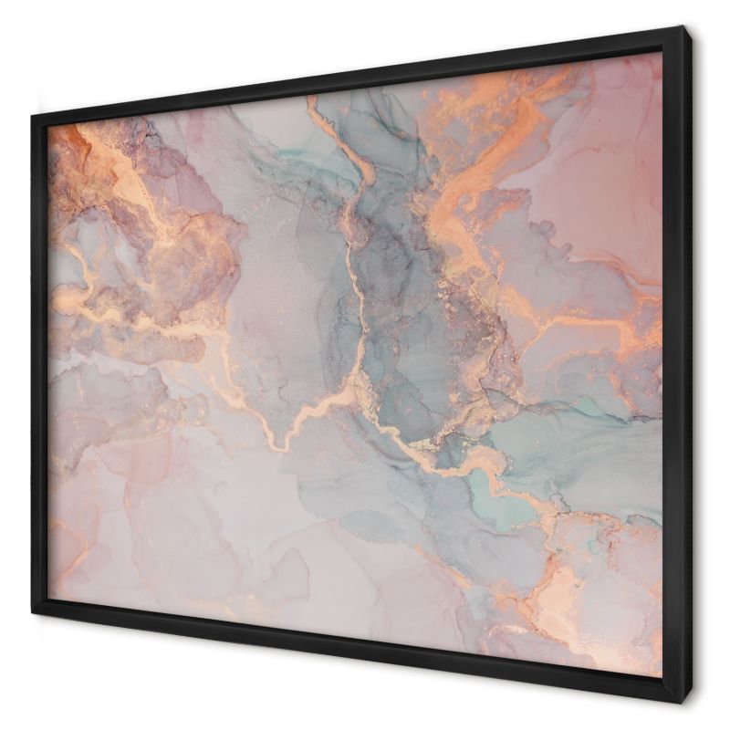 Ozdobna tablica na magnesy Wallfluent 70x50 Kolorowa abstrakcja w czarnej ramie 1szt