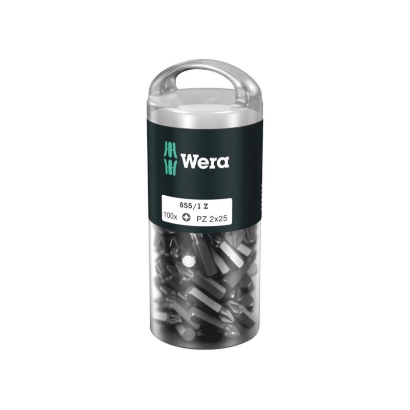 Zestaw bitów Wera Pozidriv 855/1 Z DIY 100, PZ 2 x 25 mm, 100 części, 1szt.