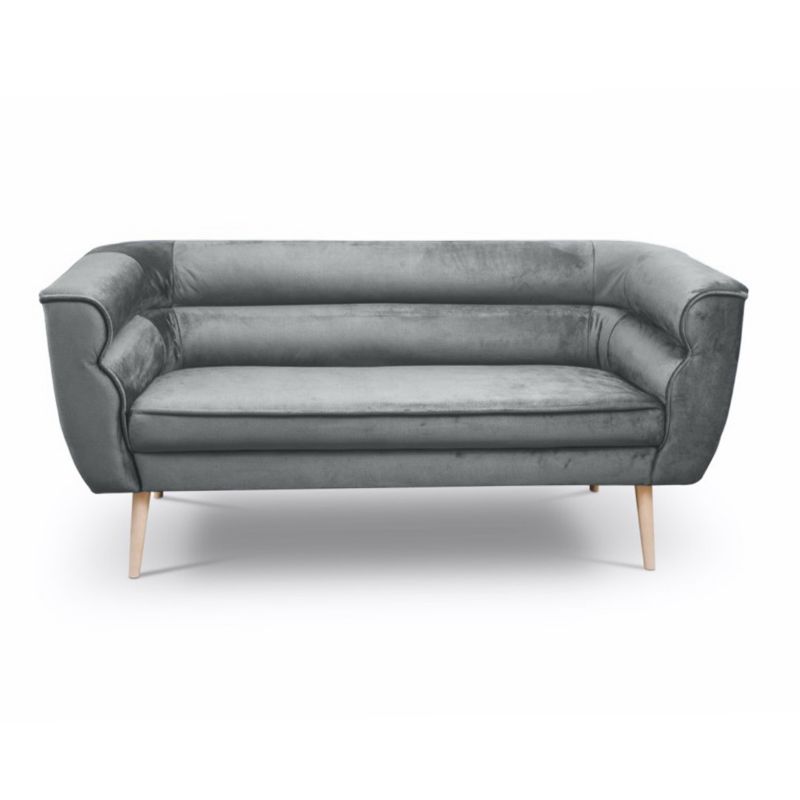 Sofa trzyosobowa Bettso Maro na drewnianych nogach w stylu skandynawskim szary 1szt.