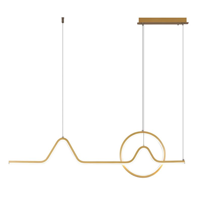 Lampa Sufitowa Wisząca Toolight Hj022-Cp Złoty 1Szt