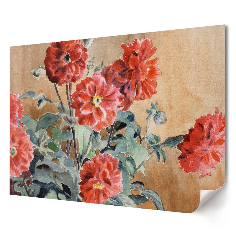 Plakat canvas Wallfluent Format A4 Dalie Artysta Hannah Borger Overbeck 1 szt.