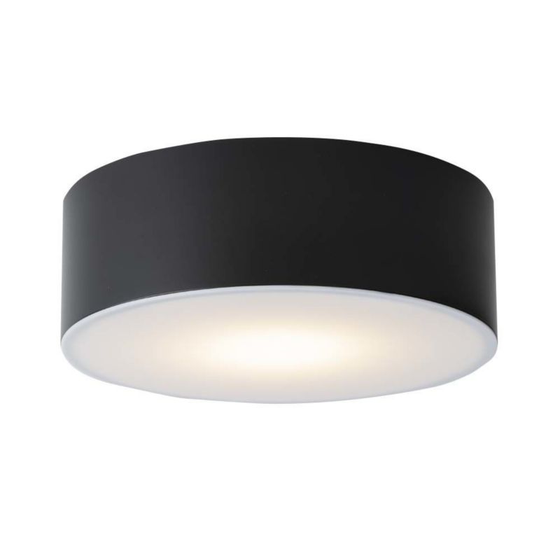Plafon sufitowy nowoczesny Shilo Zama czarno-biały LED 13W 4000K 2127lm łazienkowy IP44 wym: 7,2 x 20 x 20 cm aluminium - 1 szt.