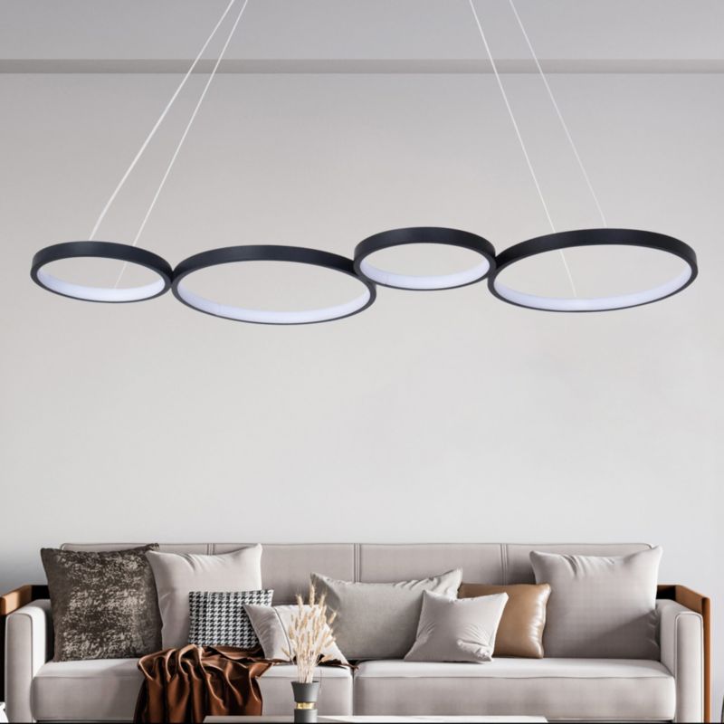 Lampa wisząca Sanico Goldlux FLAMENCO LED 42W 4000K czarna IP20 - 1 szt.