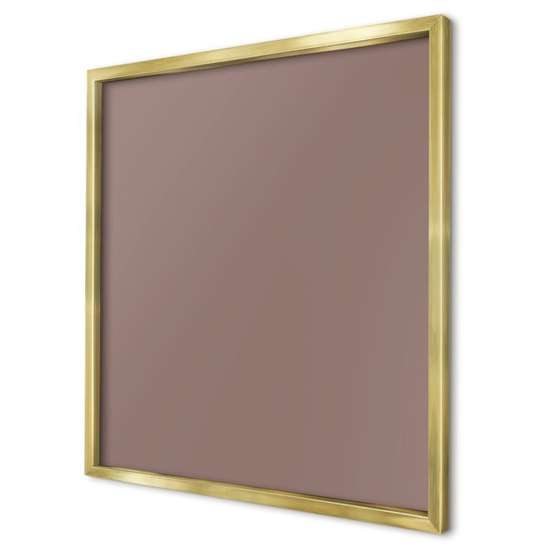Ozdobna tablica magnetyczna Wallfluent 50x50 Pastelowy brązowy w złotej ramie 1szt