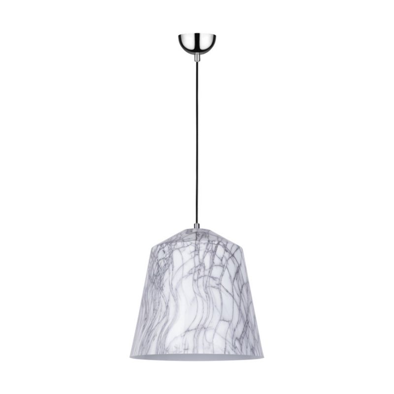Lampa Wisząca SPOT Light 1xE27 Max.60W Połączenie Szarości i Bieli od Polskiego Producenta, 1 szt.
