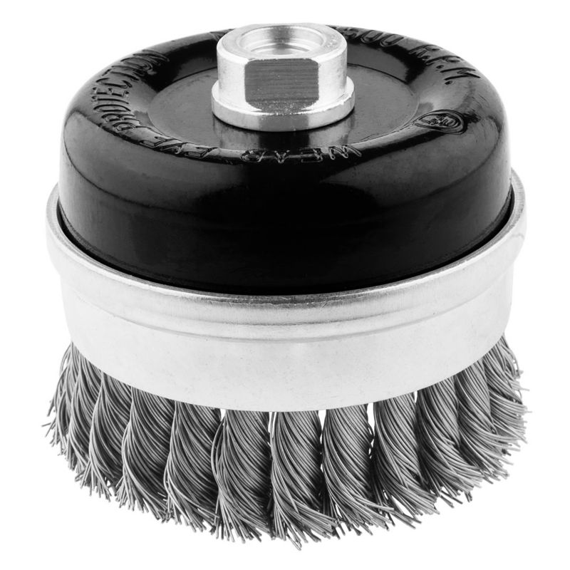 Szczotka druciana doczołowa NEO TOOLS wzmacniania 65 mm, drut skręcony, INOX, M14 1 szt