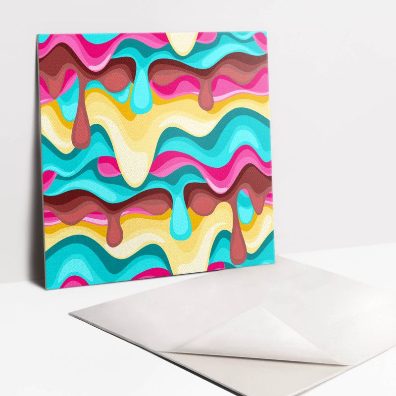 Kafelki samoprzylepne Tulup 30x30 cm Cukierkowy lukier 9 szt.
