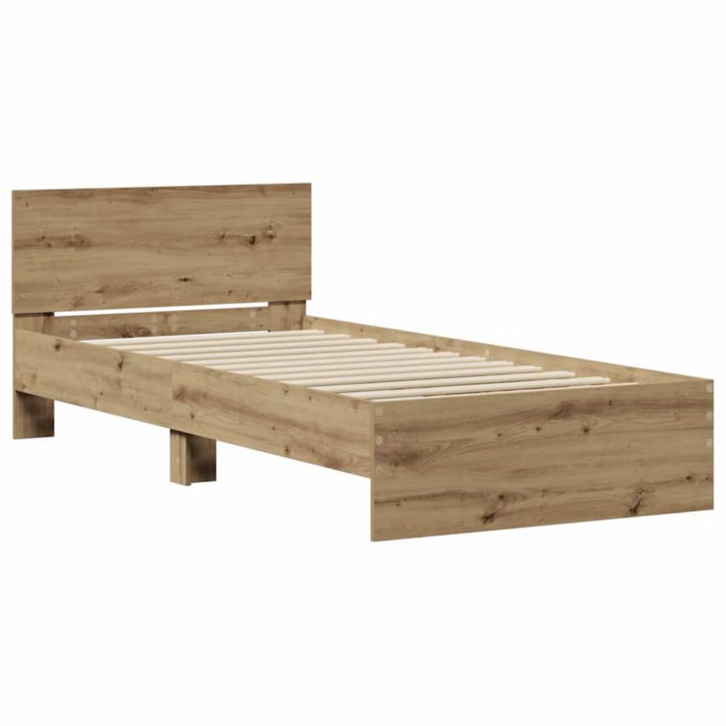 Rama łóżka WaszeMeble 90x200 cm Dąb rzemieślniczy drewno WM-871655 1 szt.
