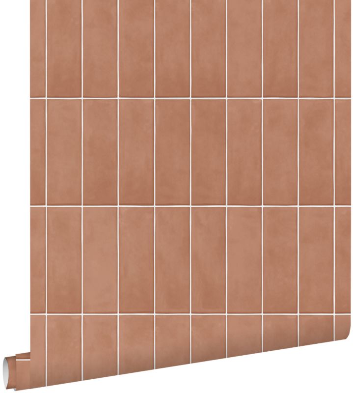 Tapeta ESTAhome motyw płytek terakota 50 x 900 cm - 1 rol.