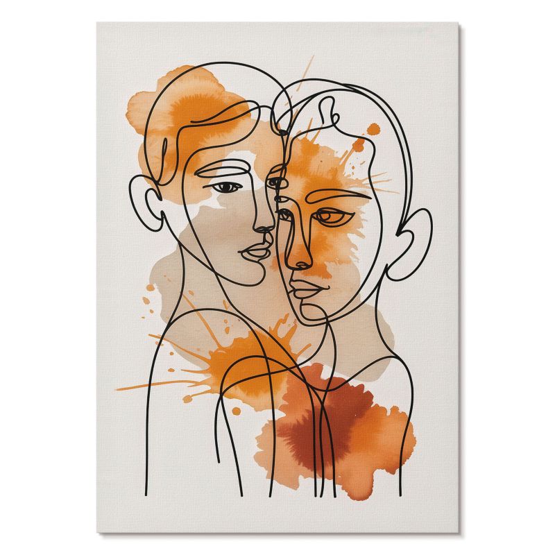 Plakat na Płótnie Tulup 21x29,7 cm (A4) Abstrakcyjny portret Do salonu, biura, sypialni 1 szt.