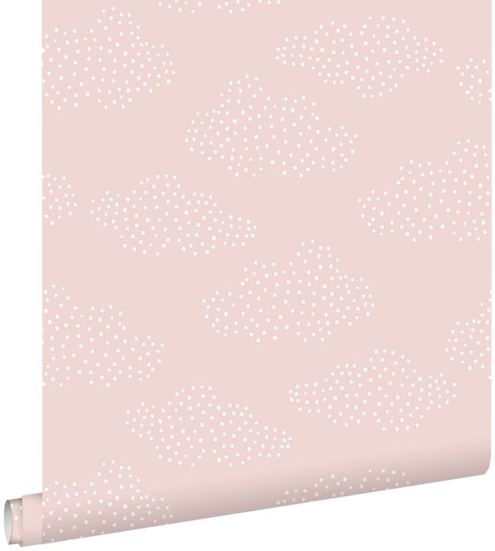 Tapeta ESTAhome chmury delikatnego różu 50 x 900 cm - 1 rol.