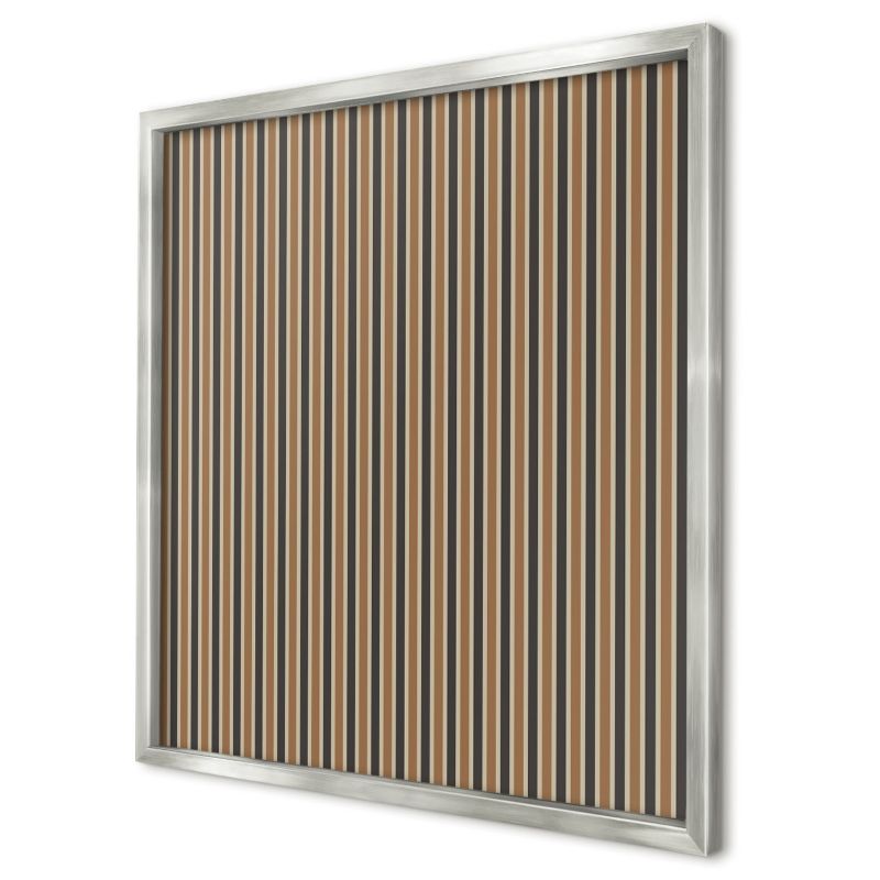 Ozdobna tablica magnetyczna Wallfluent 50x50 Geometryczny wzór w srebrnej ramie 1szt