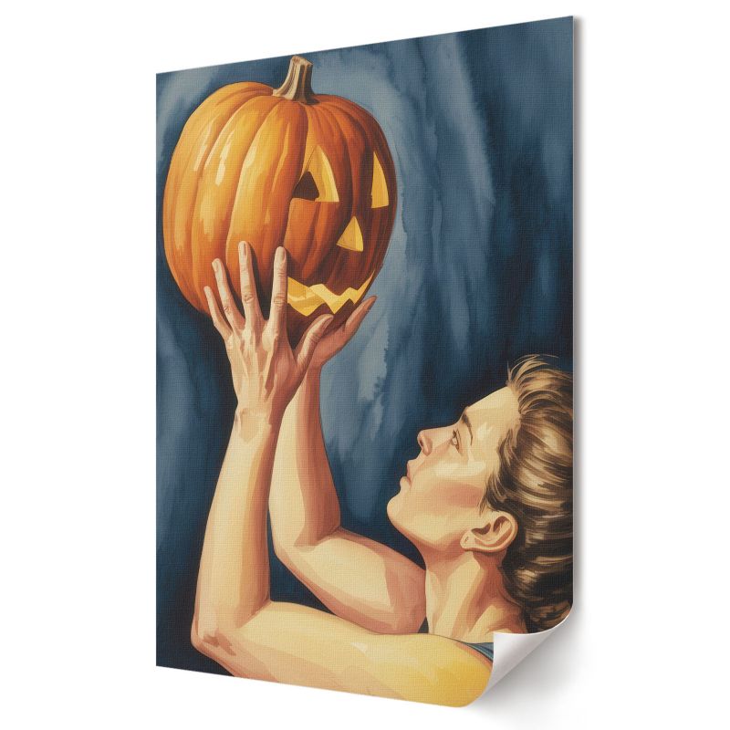Plakat canvas Wallfluent Format A2 Dynia Halloween Artysta Julien "Phase" Moreau 1 szt.