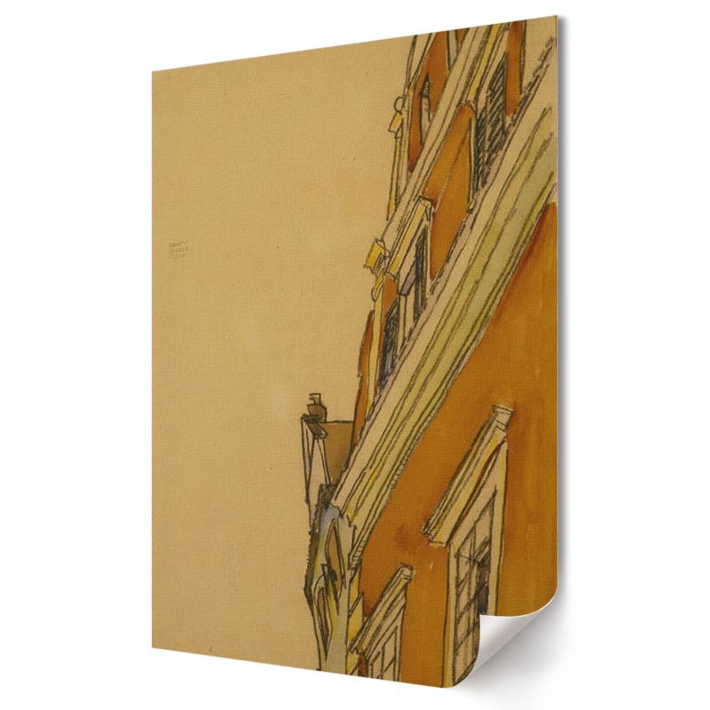 Plakat Wallfluent Format A4 Dom w Krumau Artysta Egon Schiele 1 szt.