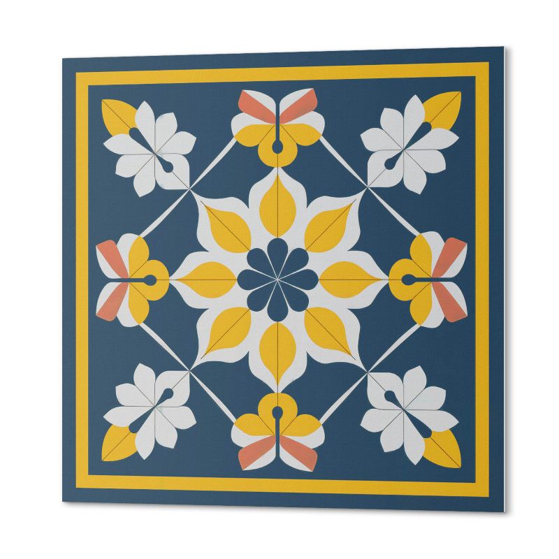 Komplet Kafelków PCV ArtPrintCave 20x20 cm Kwiatowy wzór w symetrii 20 szt.