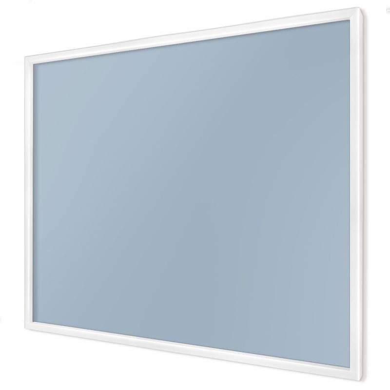 Magnetyczna tablica ozdobna Wallfluent 80x60 Pastelowy błękit w białej ramie 1szt
