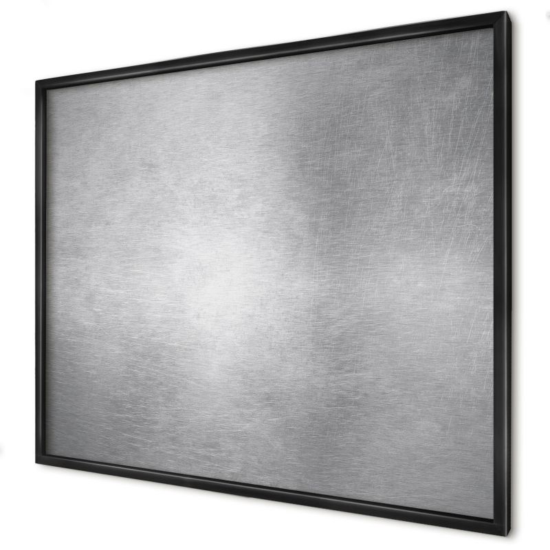 Ozdobna tablica na magnesy Wallfluent 80x60 Metaliczna powierzchnia w czarnej ramie 1szt