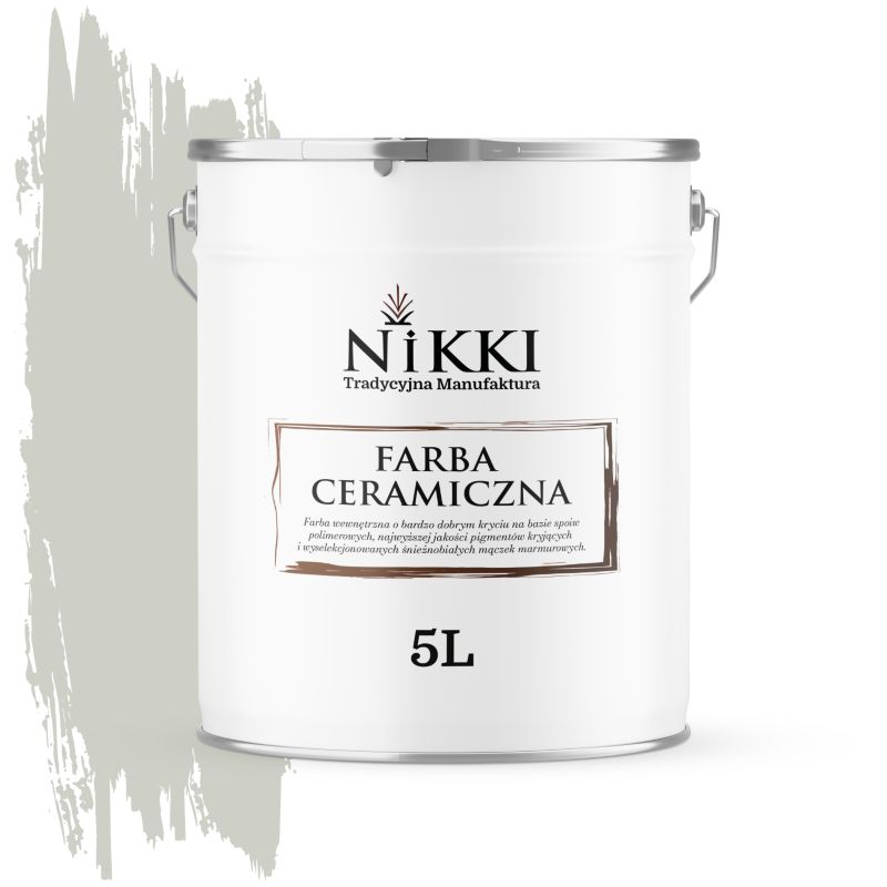 Farba Ceramiczna Wewnętrzna Ściany i Sufity NIKKI Khaki jasny H1762 Głęboki Mat 5L
