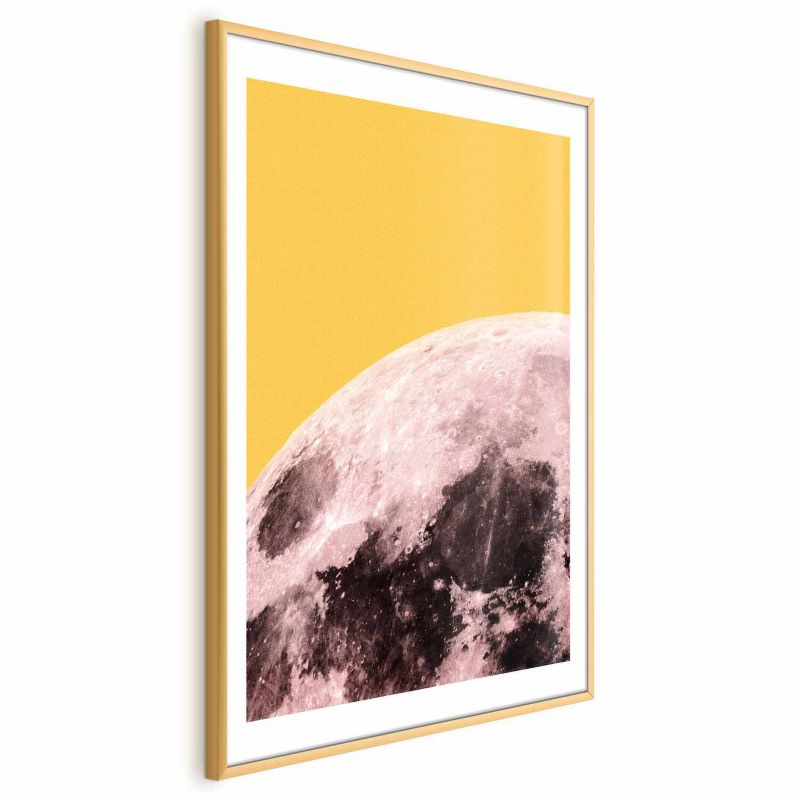 Plakat Artgeist Słoneczny księżyc 40x60 cm z ramą złotą 1 szt