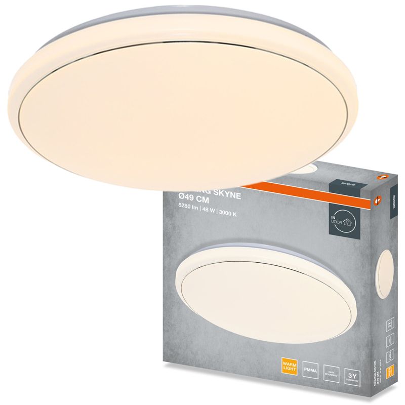 Plafon Osram Skyne Lampa Sufitowa Plafon LED 48W 3360lm 3000K Okrągły Biały 1 szt.