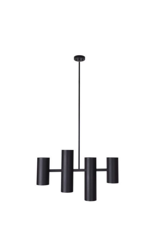 Lampa wisząca Maxlight Laxer 2553 czarna industrialna 4xGU10 x 1 szt.