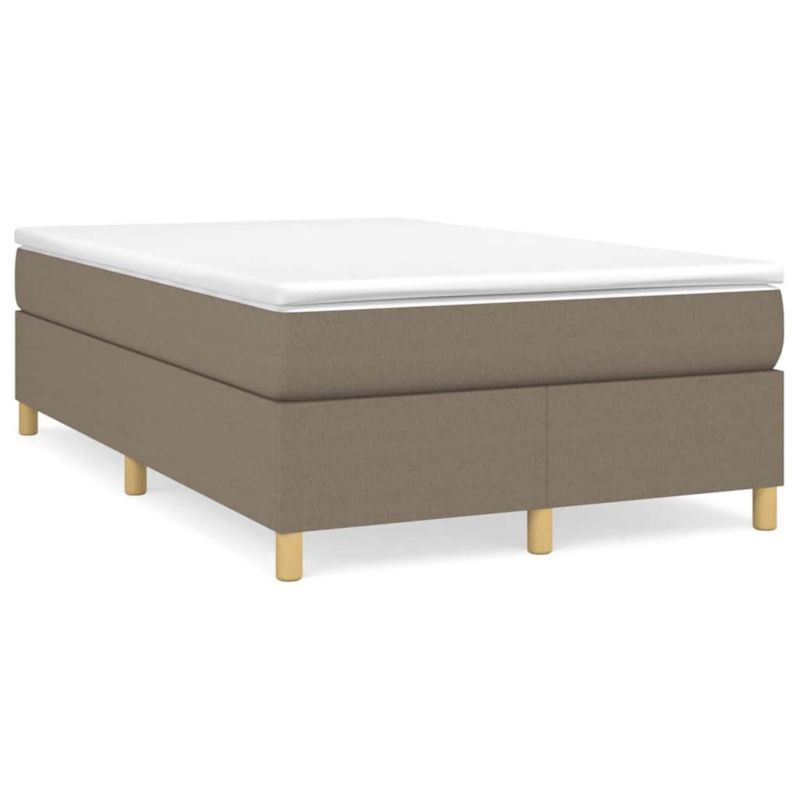 Łóżko z materacem WaszeMeble 120x200 cm Taupe tkanina WM-3269694 1 szt.