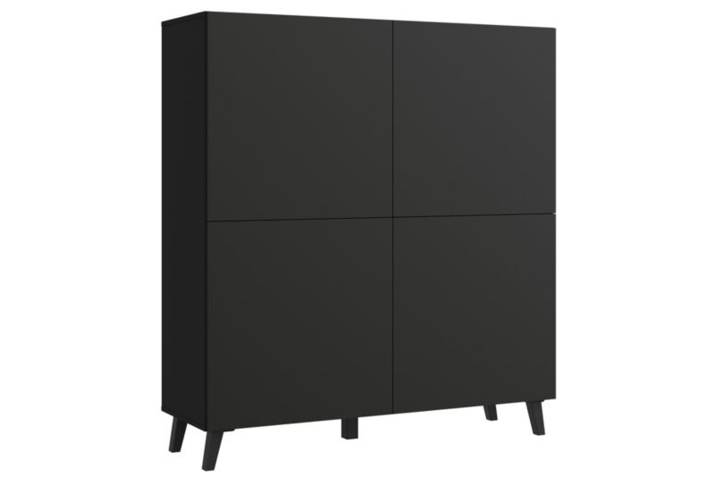 Komoda RTV MINIO go for it LOKET H 120cm, czarny, 1 szt.