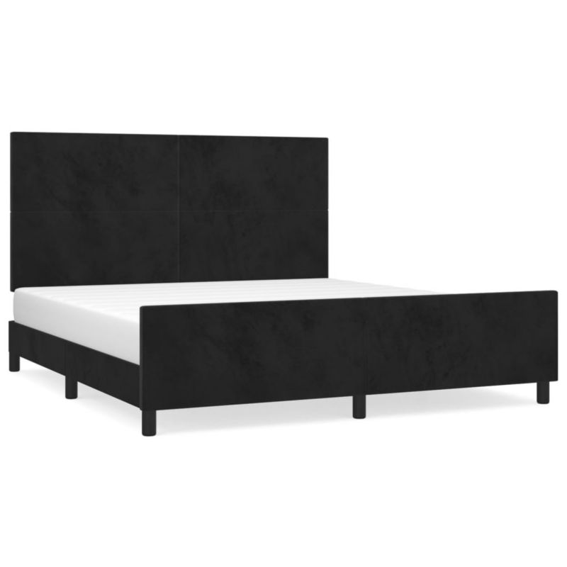 Łóżko tapicerowane WaszeMeble 160x200 cm czarna WM-3125643 1 szt.