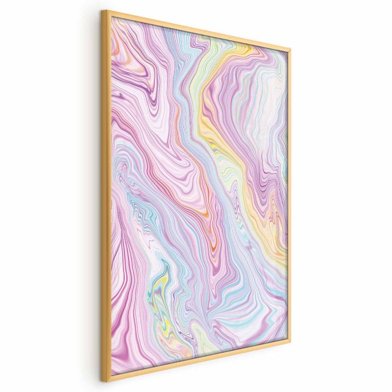 Plakat Artgeist Kolorowy Sen 21x30 cm z ramą złotą 1 szt