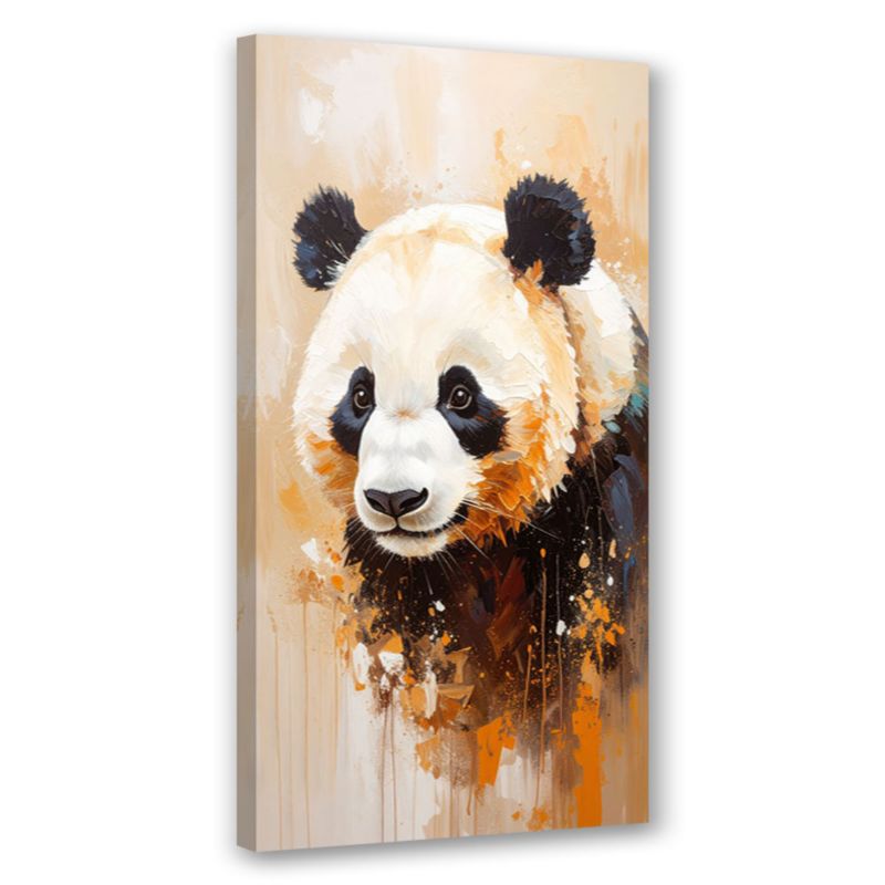 Obraz nowoczesny do salonu biura Feeby Panda Zwierzę jak Malowany 60x120cm 1szt