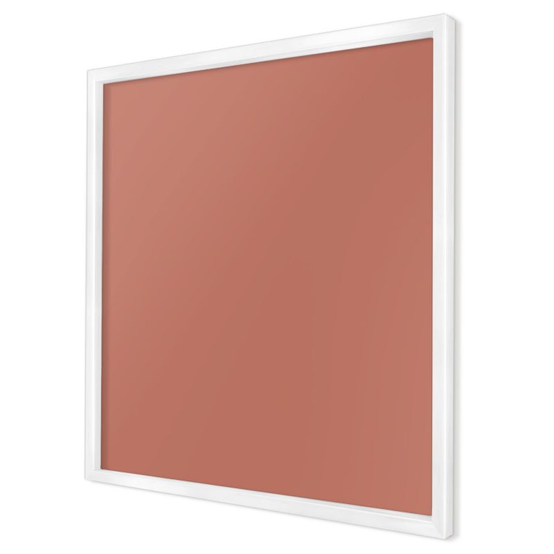 Tablica magnetyczna dekoracyjna Wallfluent 50x50 Kolor ceglany w białej ramie 1szt