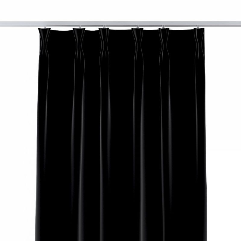 Zasłona na haczykach flex podwójnych 140 x 260 cm Dekoria głęboka czerń 1 szt.
