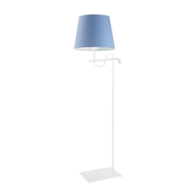 Lampa stojąca Volta Light Factory podłogowa z abażurem niebieski stożek POINT 1szt.