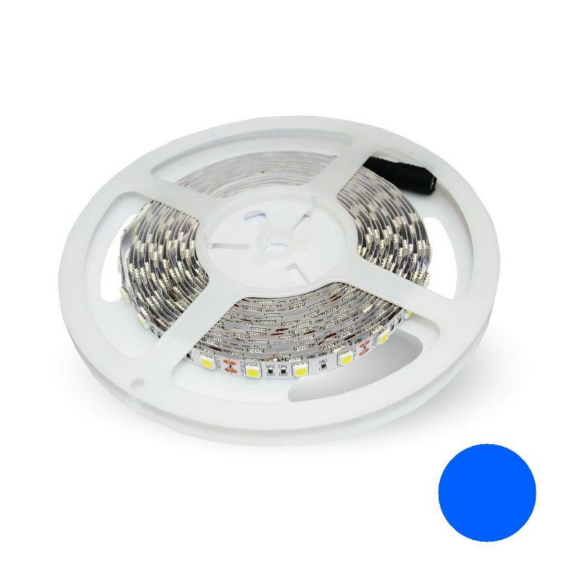 Taśma LED SMD5050 300LED IP20 11W/m VT-5050 60-IP20-11 Kolor Niebieski V-tac 1 szt.