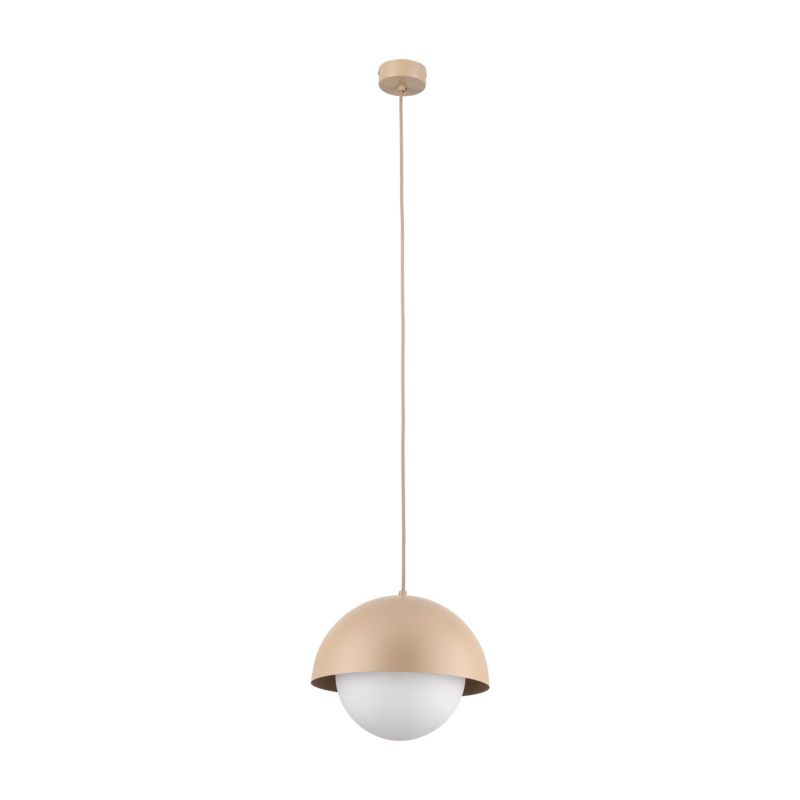 Lampa Wisząca Tk-Lighting Bono Sabia beżowa średnia kula 1 M - 1szt.