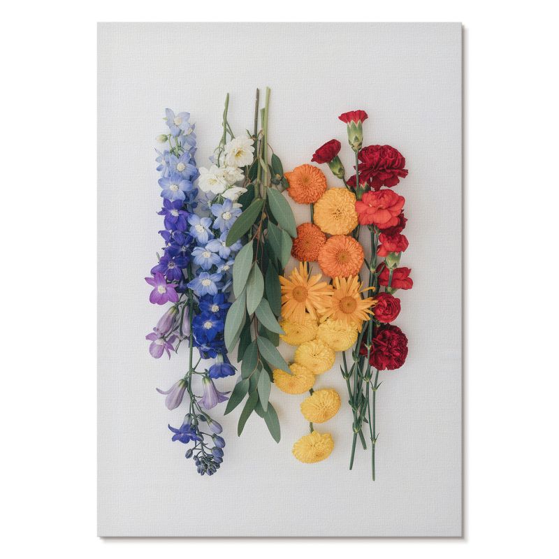 Plakat na Płótnie Tulup 29,7x42 cm (A3) Kolorowe kwiaty Do sypialni, salonu, biura 1 szt.