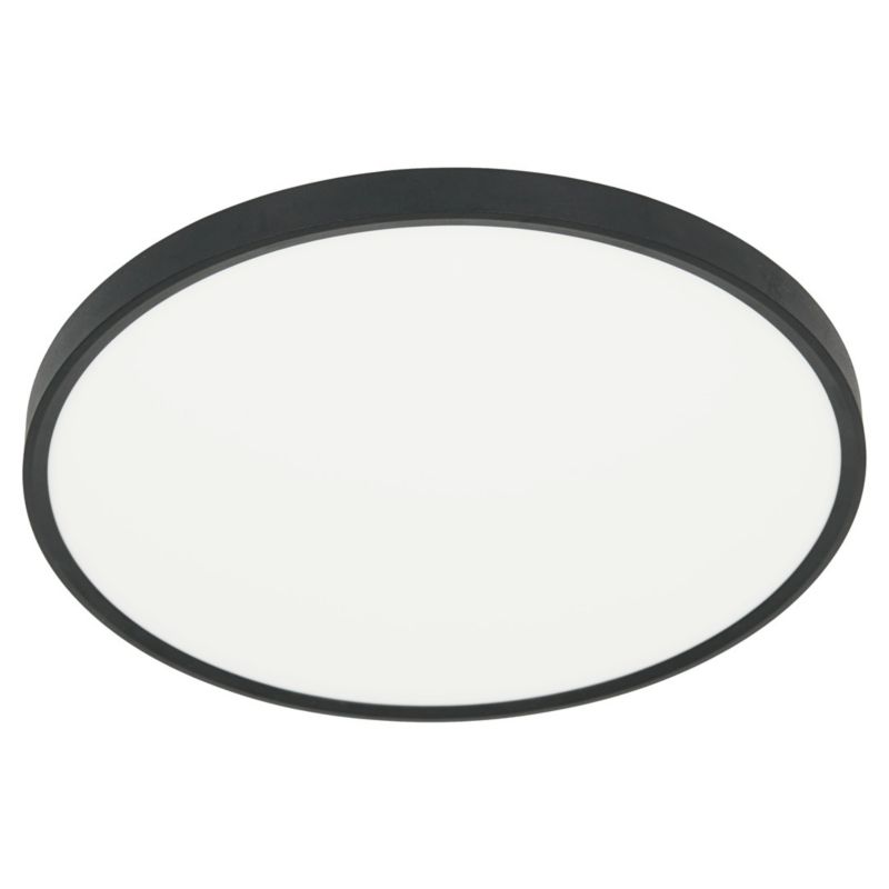 Plafon sufitowy Milagro czarno-biały LED 32W 3000K-6500K 3400lm IP40 wym: 40 x 40 cm tworzywo sztuczne - 1 szt.