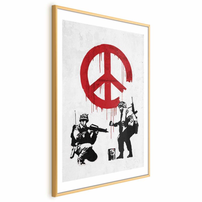 Plakat Artgeist Wojna i pokój 29,7x42 cm z ramą złotą z marginesem 1 szt
