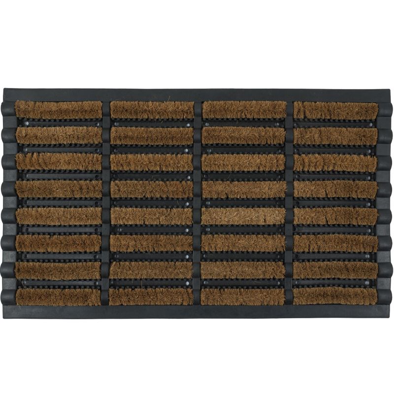 Wycieraczka Wire Brush 45x75 cm e-floor pod drzwi z gumy i włókna kokosowego 1 szt