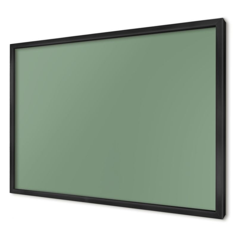 Tablica magnetyczna dekoracyjna Wallfluent 60x40 Zgaszona zieleń w czarnej ramie 1szt