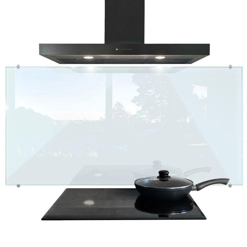 Osłona kuchenna szklana Tulup 140x70 cm panel transparentny przezroczyste szkło XXL 1 szt.