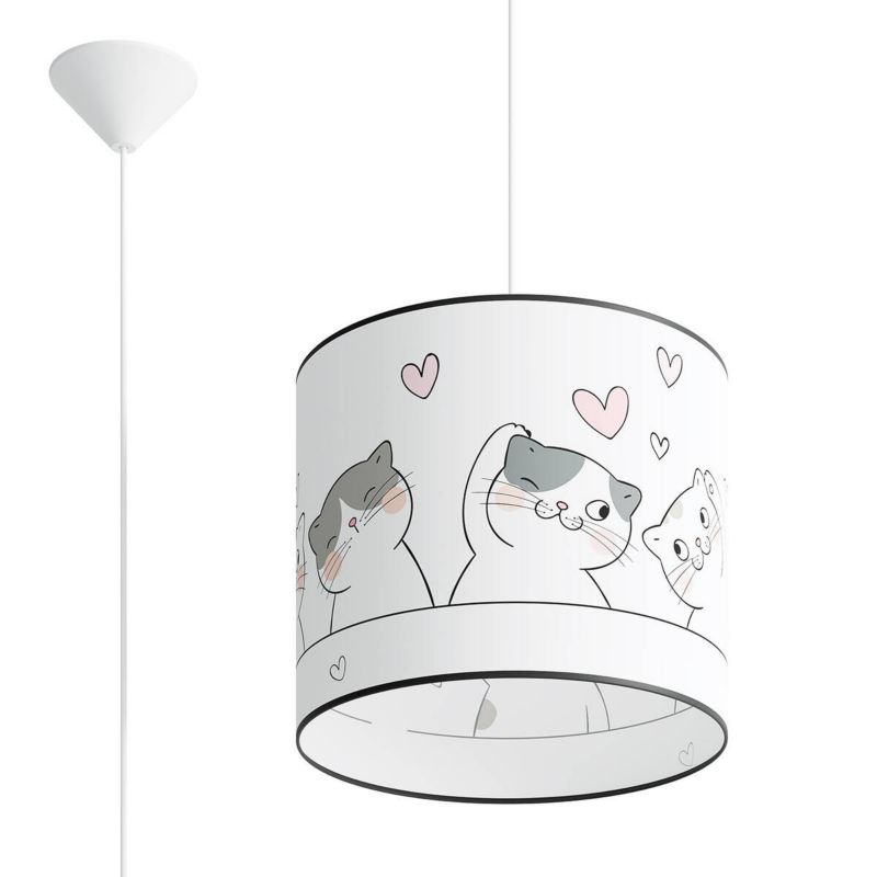 Lampa wisząca Sollux Lighting Cat 6487 wielokolorowy dziecięca 1xE27 x 1 szt.