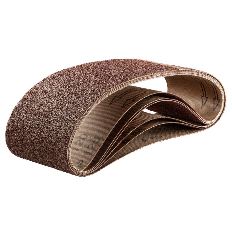 Pasy bezkońcowe VERTO 75 x 533 mm, K60, K80x2, K100x2, K120, zestaw 6 szt. 1 kpl