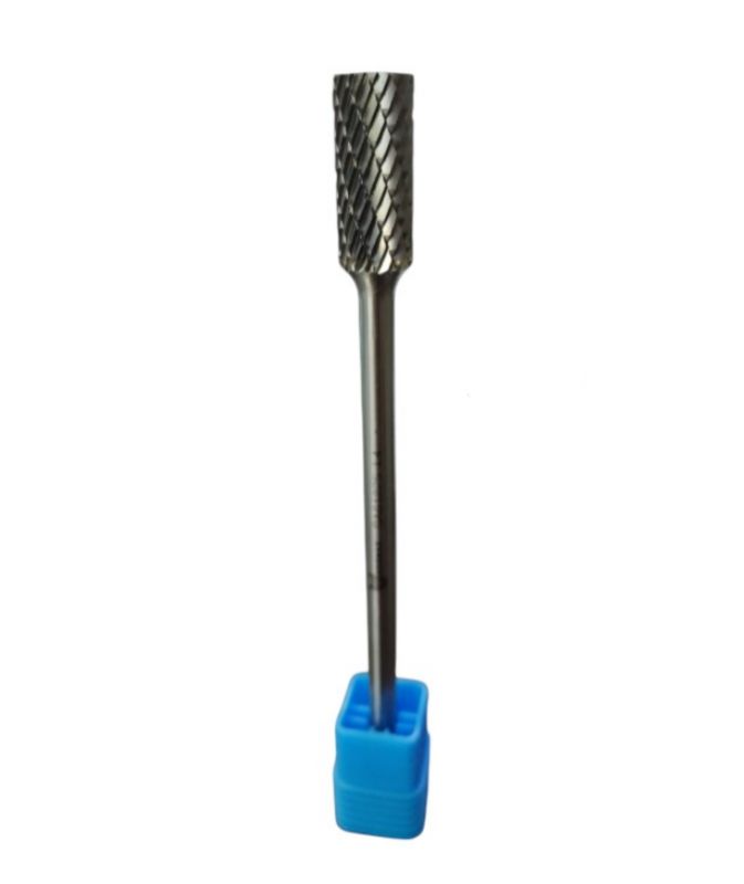 Frez pilnik obrotowy wydłużony cylindryczny płaski Kormax 12x25x125x6mm do metalu z węglika ZYA (SA61225-L4) - 1 szt.