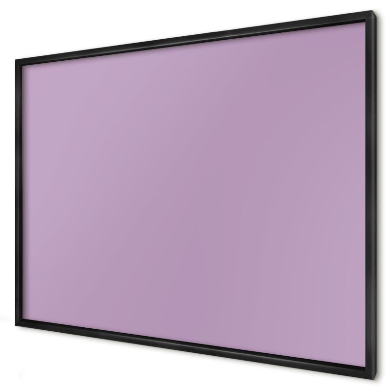 Ozdobna tablica na magnesy Wallfluent 100x70 Jasny fioletowy w czarnej ramie 1szt