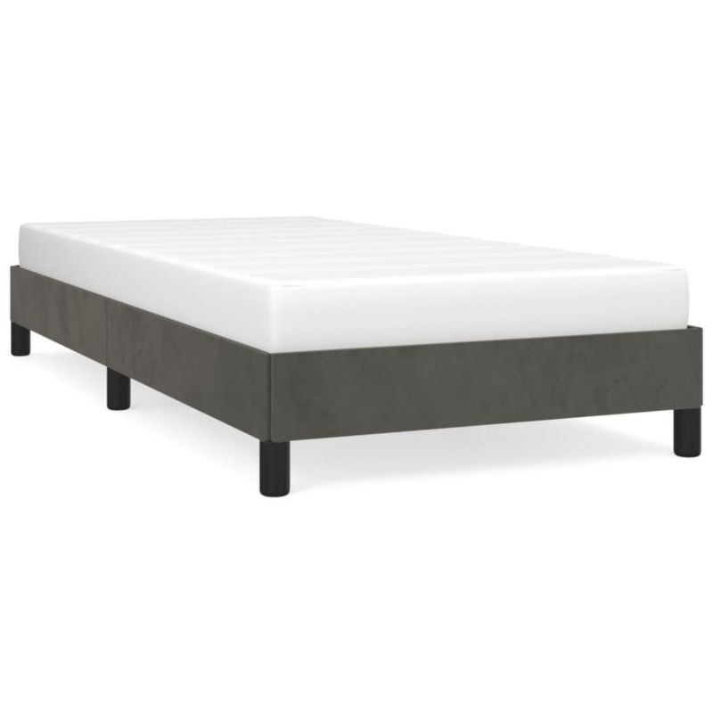 Łóżko tapicerowane WaszeMeble 100x200 cm ciemnoszare WM-346959 1 szt.