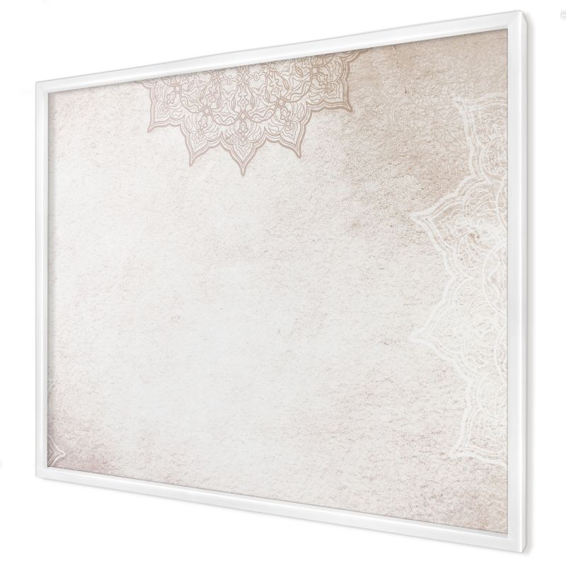 Ozdobna tablica magnetyczna Wallfluent 80x60 Etniczne wzory w białej ramie 1szt