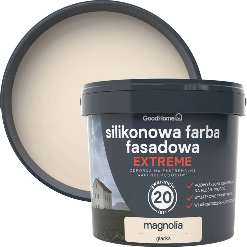 Farba elewacyjna GoodHome Premium magnolia 5 l
