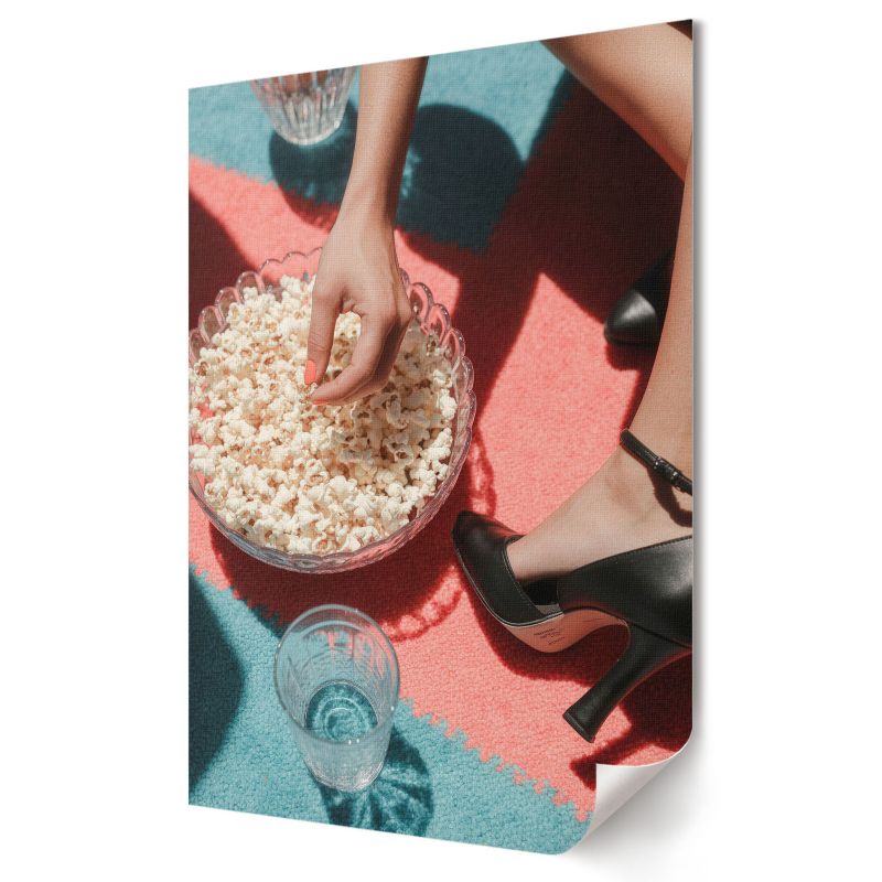 Plakat canvas Wallfluent Format A2 Popcorn retro Grupa Twórcza Between 1 szt.
